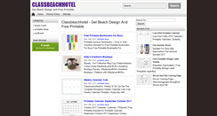 Desktop Screenshot of classbeachhotel.com